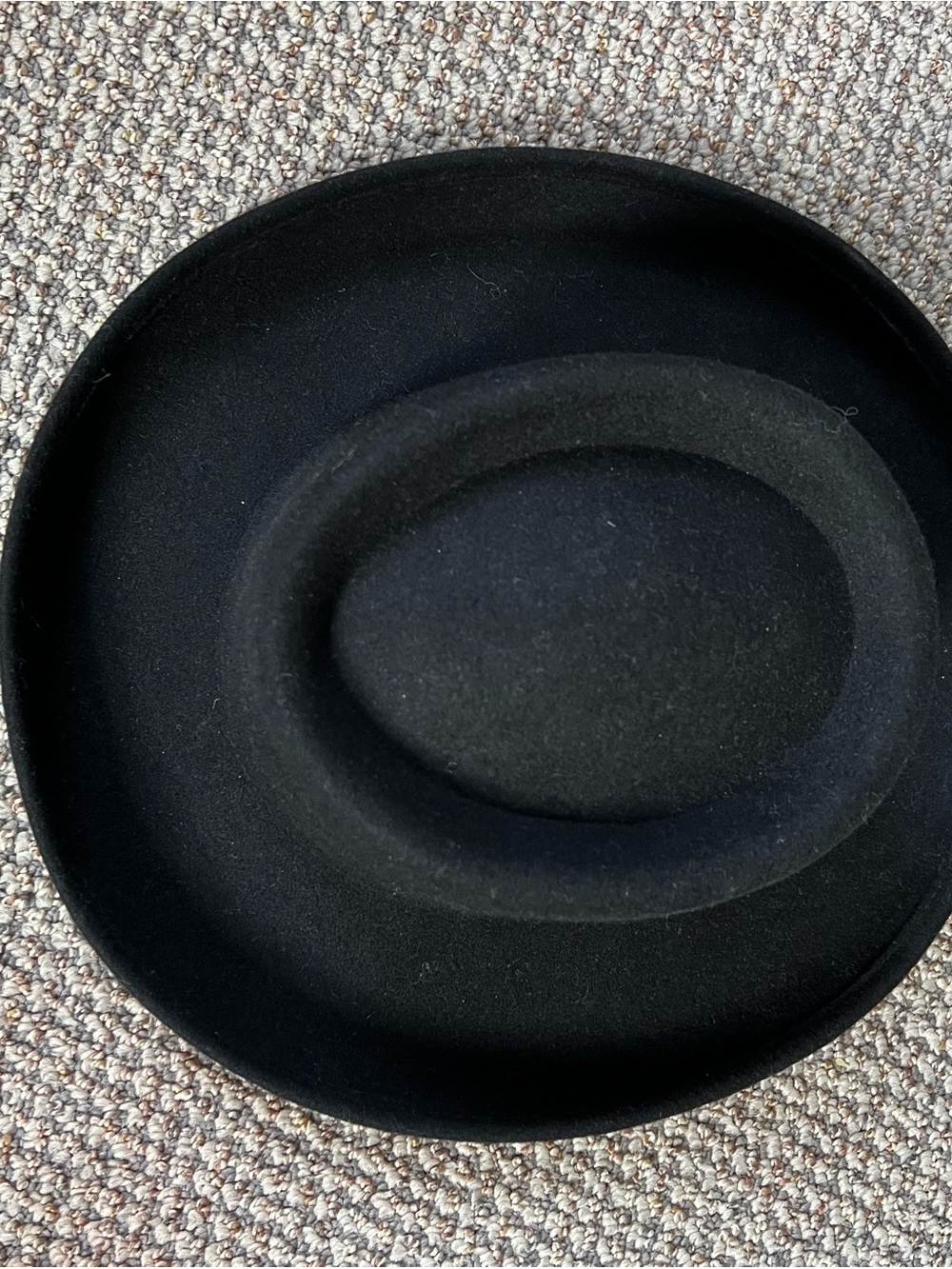 Gigi Pip 100% Wool Classic Black Hat Sz 57